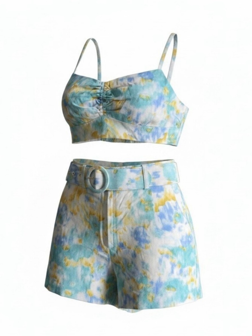 Christian Lacroix Two-Piece Linen Short Set